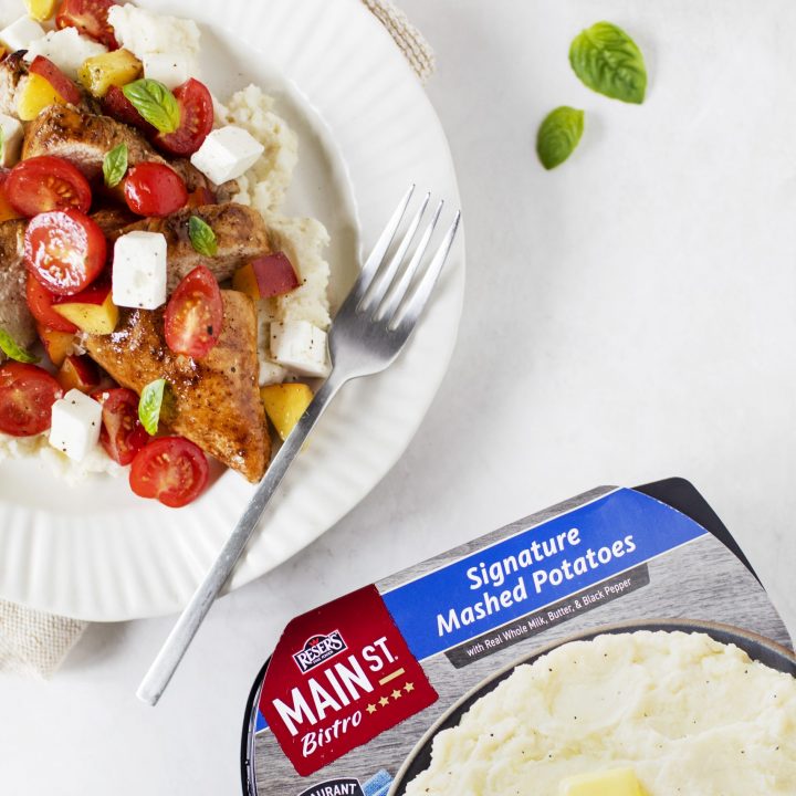 Grilled Balsamic Chicken & Tomato and Peach Salsa 