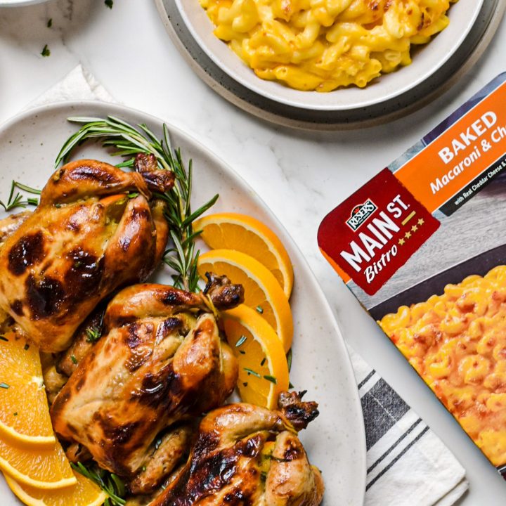 Orange-Rosemary Cornish Hens