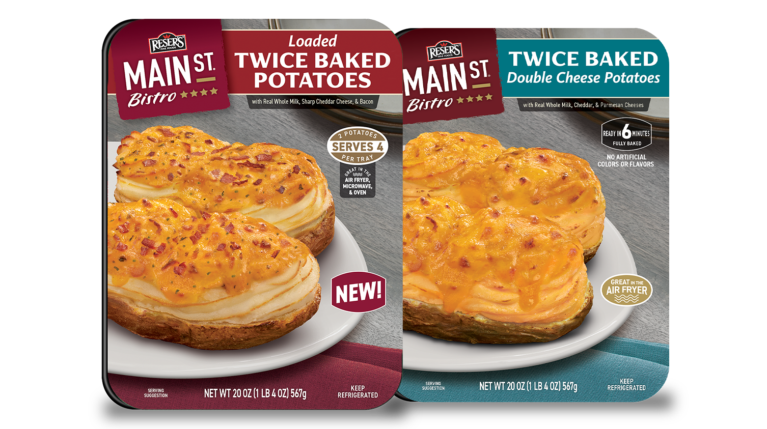 Main St Bistro Twice Baked Potatoes